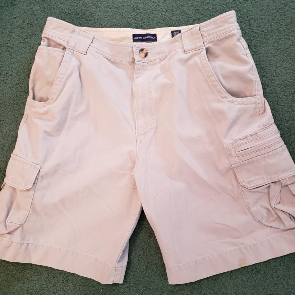 John Ashford Gray Cargo Shorts